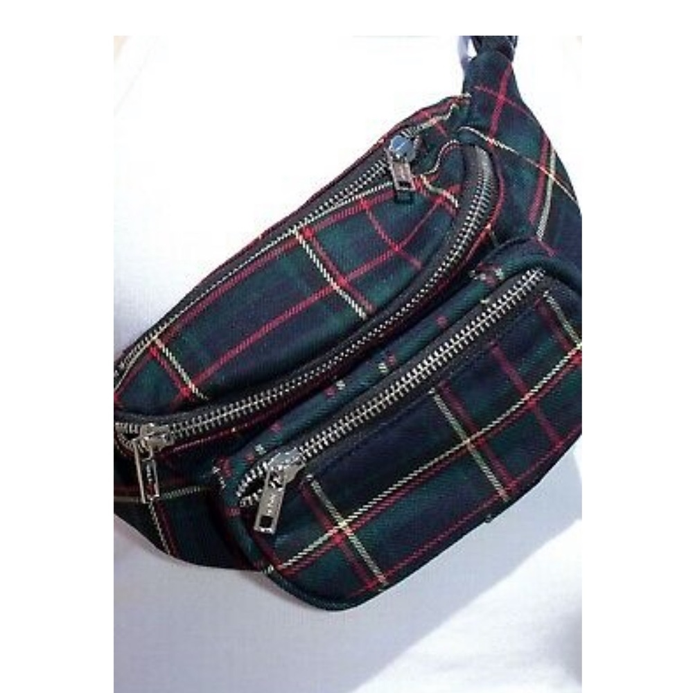 Brandy Melville Plaid Fanny Pack